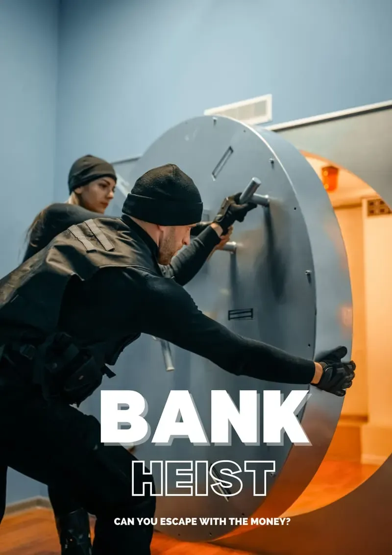 Bank Heist escape room at Escape Smash Play Geelong